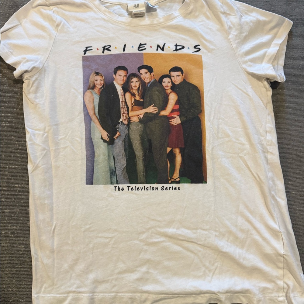 H&M White Friends Graphic Tee